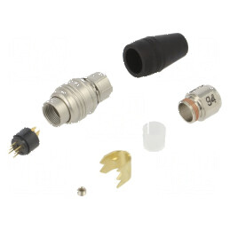 Conector circular HR25 cu 6 pini pe cablu tată drept | Electronic-mag.ro | Componente Electronice