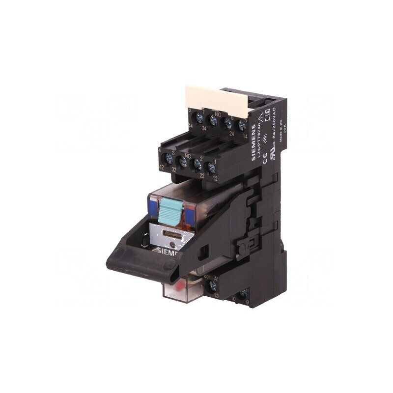 Releu de interfață Ubobină 24VDC 6A 4A/230VAC 6A/24VDC LZS | Electronic-mag.ro | Componente Electronice