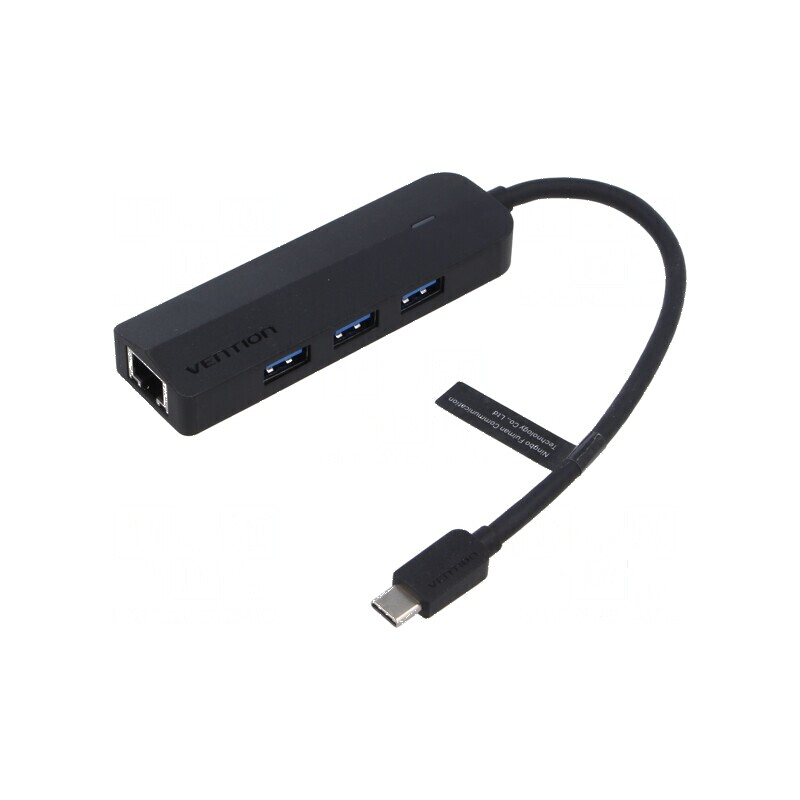Hub USB 4 porturi cu USB A și USB C, gri | Electronic-mag.ro | Componente Electronice