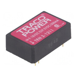 Convertor DC/DC 3W 9-18V to 5V 500mA DIP24 - Adaptor de tensiune 5V | Electronic-mag.ro | Componente Electronice