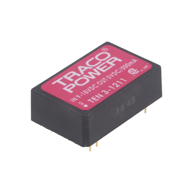Convertor DC/DC 3W 9-18V to 5V 500mA DIP24 - Adaptor de tensiune 5V | Electronic-mag.ro | Componente Electronice