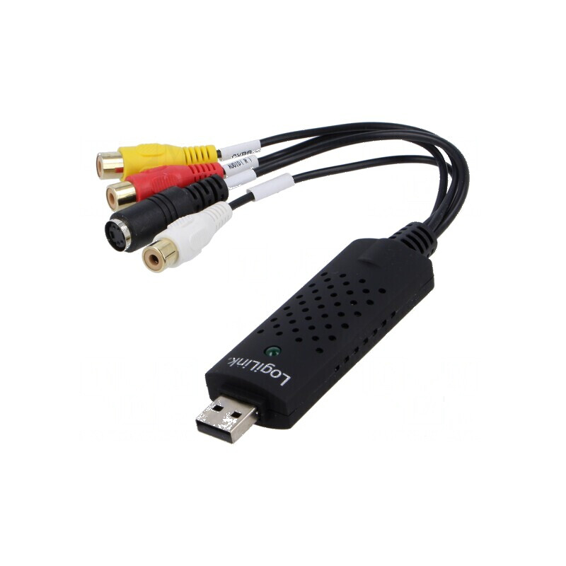 Adaptor audio/video USB 2.0 mini 4-pin DIN - neagră: Adaptor USB 2.0 mini 4-pin DIN - neagră | Electronic-mag.ro | Componente Electronice