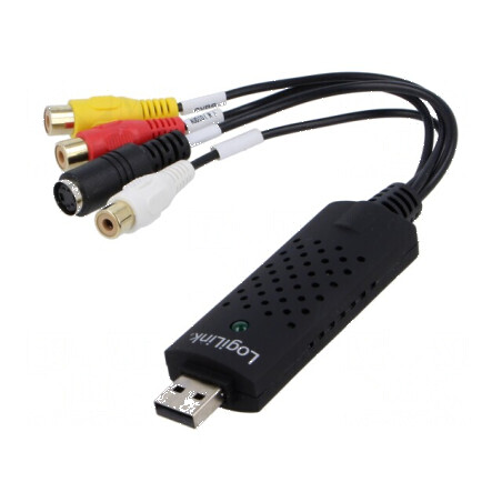 Adaptor audio/video USB 2.0 mini 4-pin DIN - neagră: Adaptor USB 2.0 mini 4-pin DIN - neagră | Electronic-mag.ro | Componente Electronice
