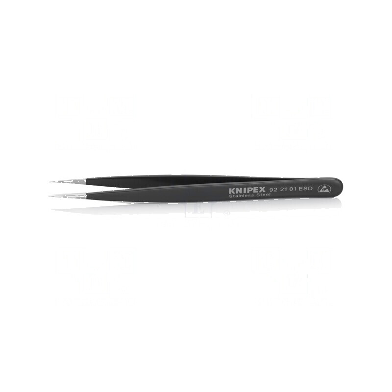Pensetă ESD cu vârf ascuțit - 125mm | Electronic-mag.ro | Componente Electronice
