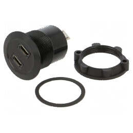 Adaptor USB 2.0 montare panou | Electronic-mag.ro | Componente Electronice
