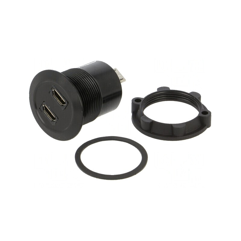 Adaptor USB 2.0 montare panou | Electronic-mag.ro | Componente Electronice