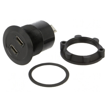Adaptor USB 2.0 montare panou | Electronic-mag.ro | Componente Electronice