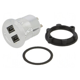 Adaptor pt. montare pe panou, piuliţa din spate Filet: M22 | Electronic-mag.ro | Componente Electronice