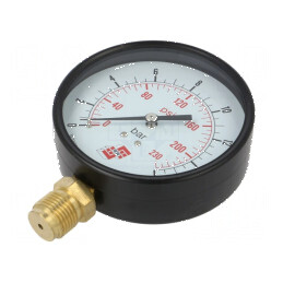 Manometru pentru lichide și gaze 100mm din oțel | Electronic-mag.ro | Componente Electronice