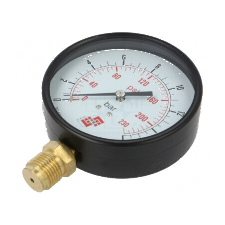 Manometru pentru lichide și gaze 100mm din oțel | Electronic-mag.ro | Componente Electronice