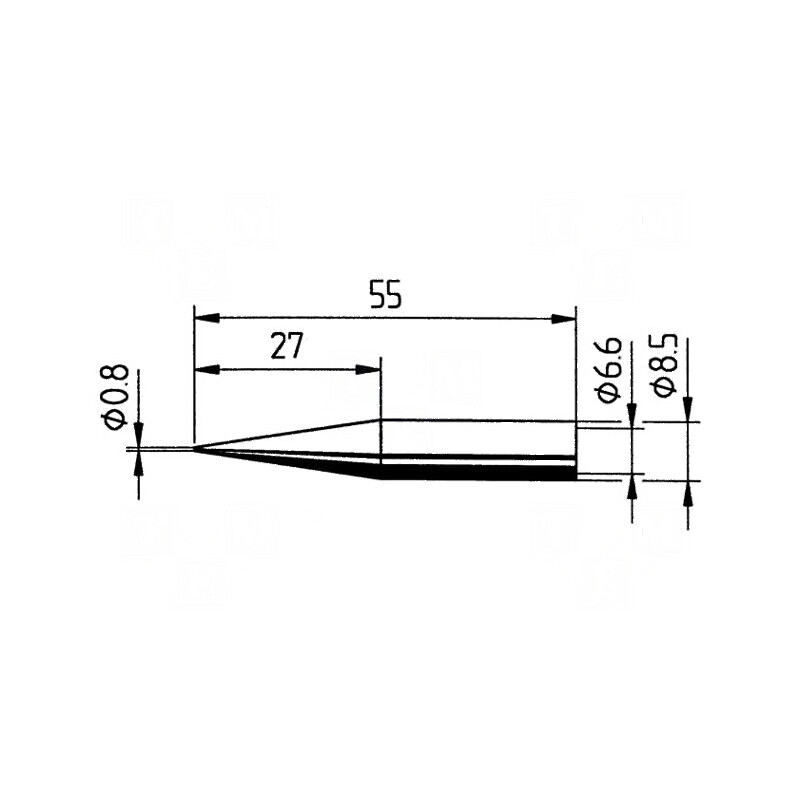 Vârf conic pentru creioane de 0,8mm | Electronic-mag.ro | Componente Electronice