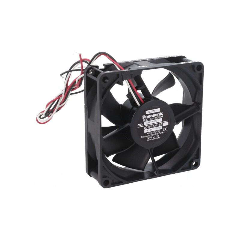 Ventilator axial 12VDC 80x80x25mm 70,2m3/h 30dBA | Electronic-mag.ro | Componente Electronice