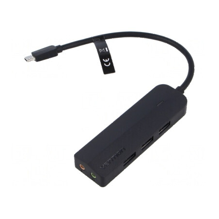 Hub USB USB 3.0 neagră 6 porturi | Electronic-mag.ro | Componente Electronice