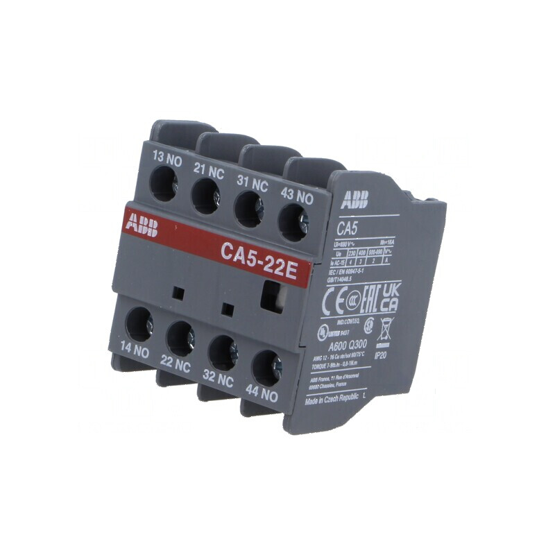 Cleme cu șurub frontal pentru contacte auxiliare din seria UA Term | Electronic-mag.ro | Componente Electronice