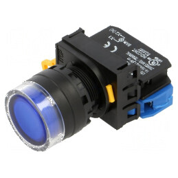Comutator acționat prin apăsare 22mm cu LED | Electronic-mag.ro | Componente Electronice