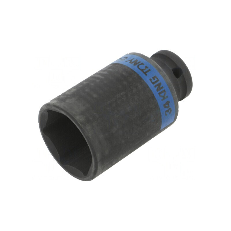 Cheie tubulară cu impact 6-puncte HEX 34mm 1/2 80mm lungime | Electronic-mag.ro | Componente Electronice
