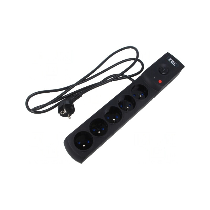 Prelungitor cu prize 5 prize 10A | Electronic-mag.ro | Componente Electronice