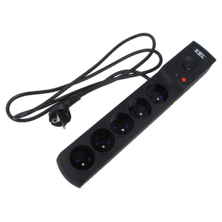 Prelungitor cu prize 5 prize 10A | Electronic-mag.ro | Componente Electronice