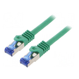 Patch cord S/FTP 6a verde 15m | Electronic-mag.ro | Componente Electronice