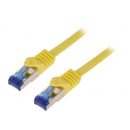 Patch cord S/FTP 6a galben 15m | Electronic-mag.ro | Componente Electronice