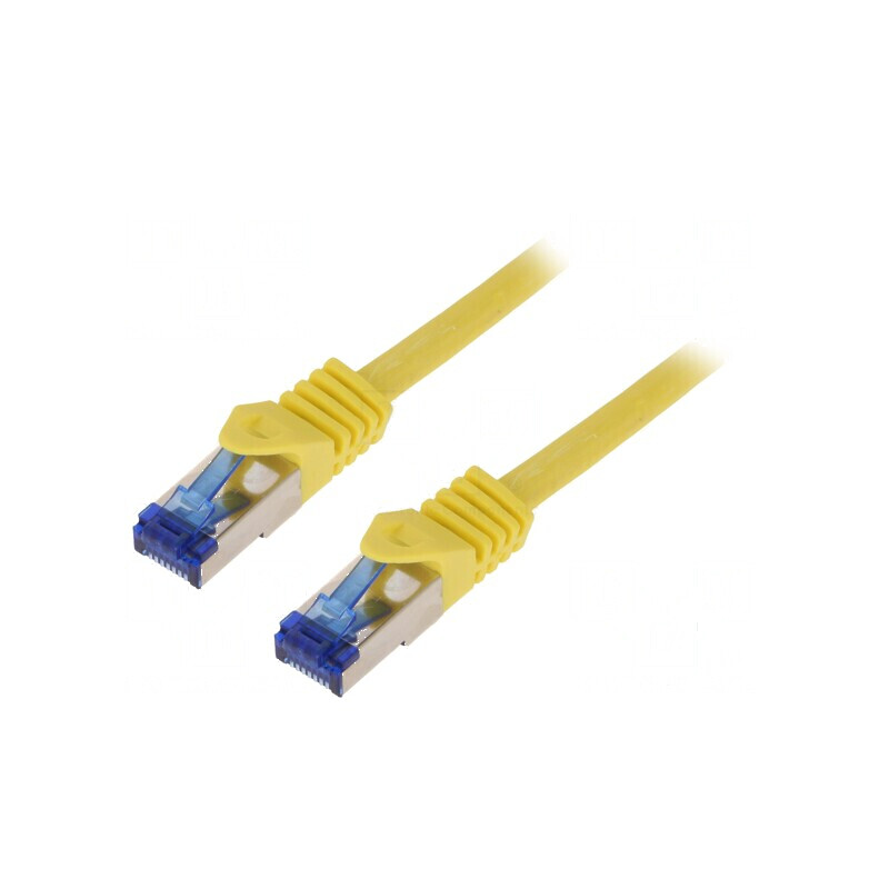 Patch cord S/FTP 6a galben 15m | Electronic-mag.ro | Componente Electronice