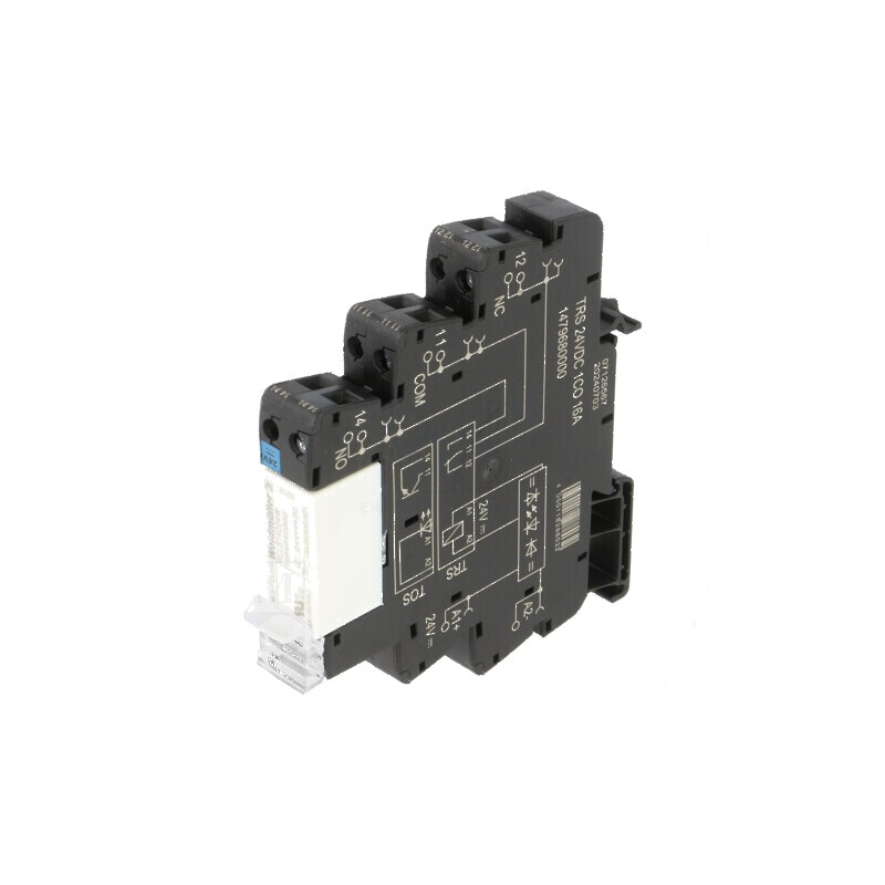 Releu interfață SPDT Ucom 24VDC 16A DIN | Electronic-mag.ro | Componente Electronice