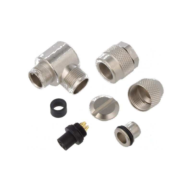 Conector: M9 mufă mamă aurit IP67 PIN: 5 | Electronic-mag.ro | Componente Electronice