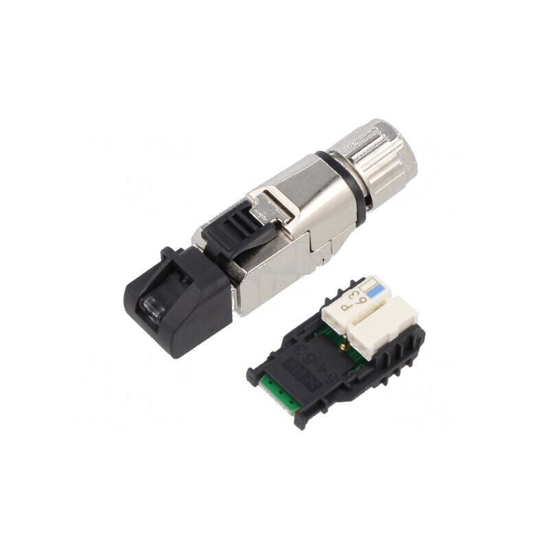 Conector RJ45 Cat5e ecranat 8p4c IDC | Electronic-mag.ro | Componente Electronice