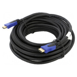 Cablu HDMI 2.0 PVC 10m negru | Electronic-mag.ro | Componente Electronice