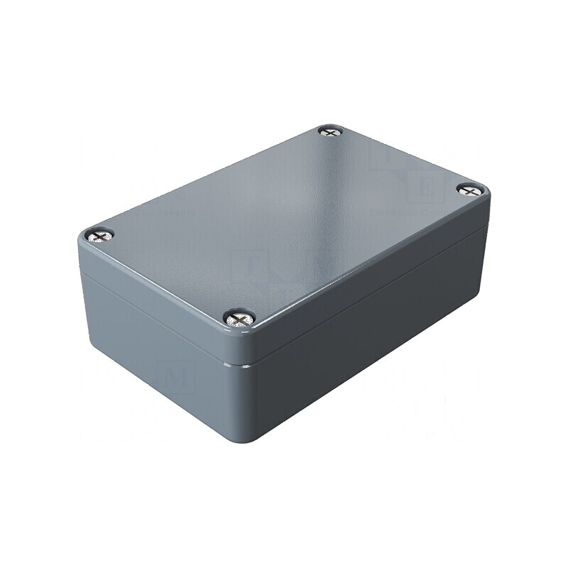 Carcasă universală din aluminiu gri închis | Electronic-mag.ro | Componente Electronice