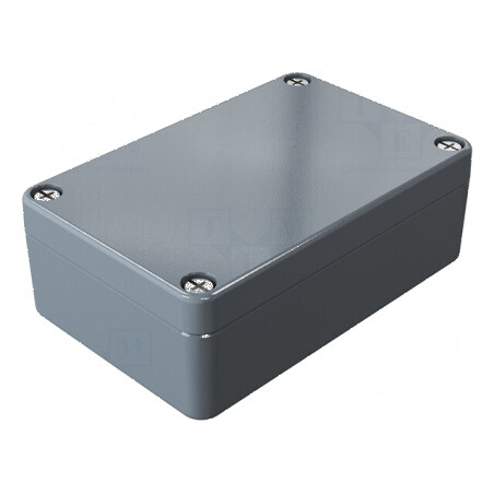 Carcasă universală din aluminiu gri închis | Electronic-mag.ro | Componente Electronice