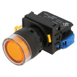 Comutator cu LEDuri 22mm, 2 contacte normal deschise | Electronic-mag.ro | Componente Electronice