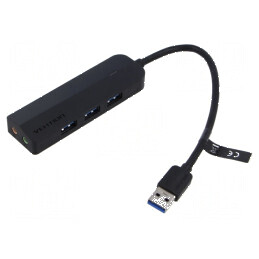 Hub USB 3.0 Plug and Play Black | Electronic-mag.ro | Componente Electronice