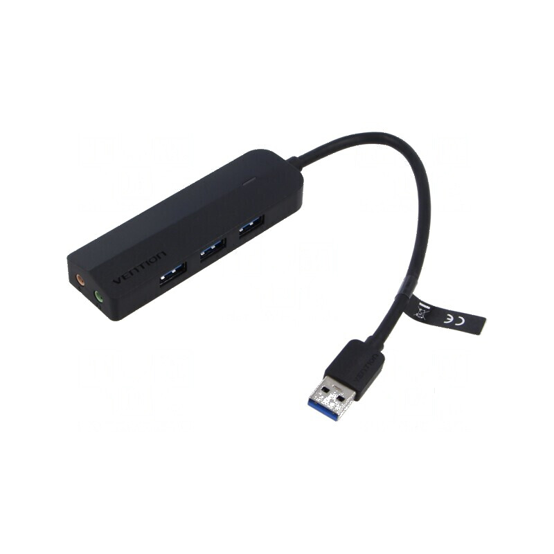 Hub USB 3.0 Plug and Play Black | Electronic-mag.ro | Componente Electronice