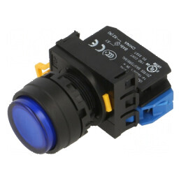 Comutator acţionat prin apăsare 22mm cu indicator LED | Electronic-mag.ro | Componente Electronice
