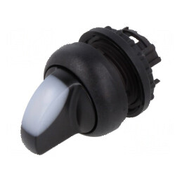 Comutator rotativ alb - 2 poziții | Electronic-mag.ro | Componente Electronice