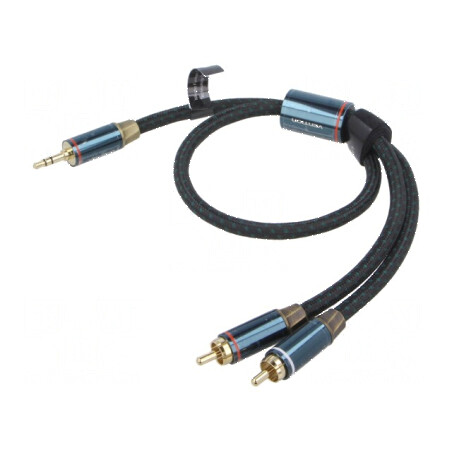 Cablu Jack 3,5mm RCA x2 1m | Electronic-mag.ro | Componente Electronice