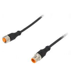 Cablu de conectare M12 5m 250VAC 4A 1200 -25÷80°C | Electronic-mag.ro | Componente Electronice