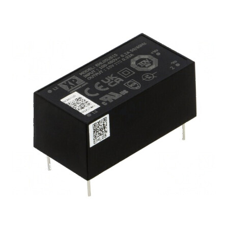 Convertor AC/DC 5W 15VDC 330mA 83% EHL THT | Electronic-mag.ro | Componente Electronice