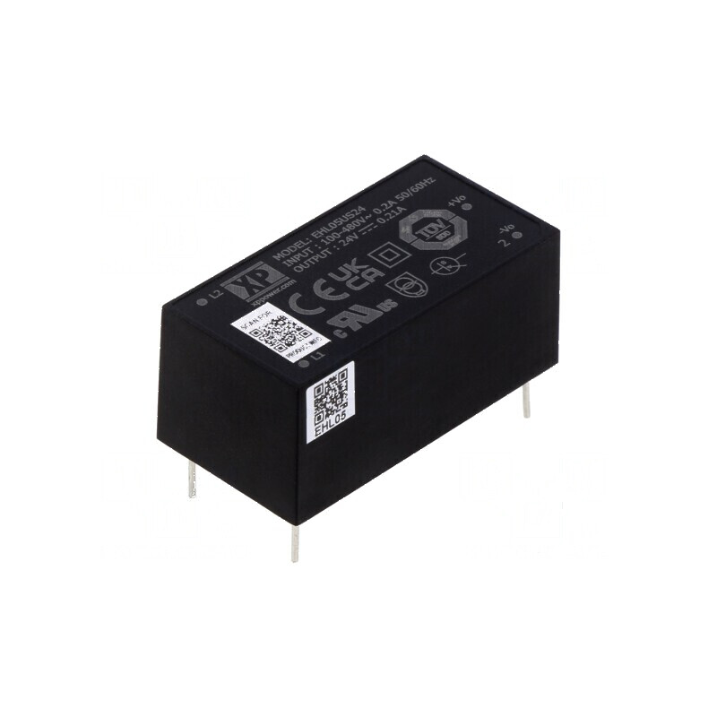 Convertor AC/DC 5W 24VDC 210mA OUT 1 84% EHL THT - Adaptor de alimentare 24V 5W | Electronic-mag.ro | Componente Electronice