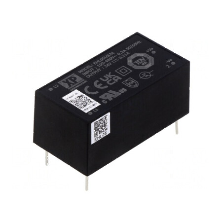 Convertor AC/DC 5W 24VDC 210mA OUT 1 84% EHL THT - Adaptor de alimentare 24V 5W | Electronic-mag.ro | Componente Electronice