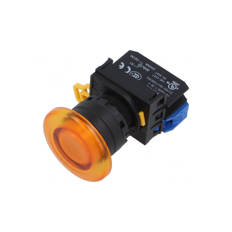 Comutator cu LED 22mm 2 NO acţionat prin apăsare | Electronic-mag.ro | Componente Electronice