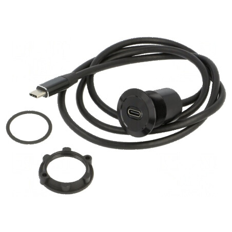 Adaptor montare pe panou cu piuliță din spate de 1m | Electronic-mag.ro | Componente Electronice