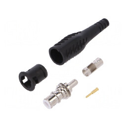 Conector BNC negru 58mm lipit/crimpat 5÷40°C BNC tată: Conector BNC negru 58mm lipit/crimpat | Electronic-mag.ro | Componente Electronice