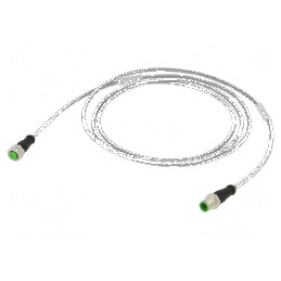 Cablu de conectare M12 PIN: 4 drept 2m | Electronic-mag.ro | Componente Electronice