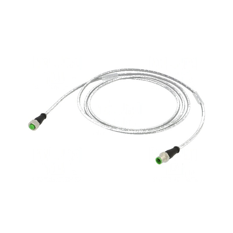 Cablu de conectare M12 PIN: 4 drept 2m | Electronic-mag.ro | Componente Electronice