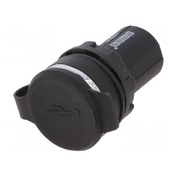 Soclu USB 22mm IP65 pe panou | Electronic-mag.ro | Componente Electronice