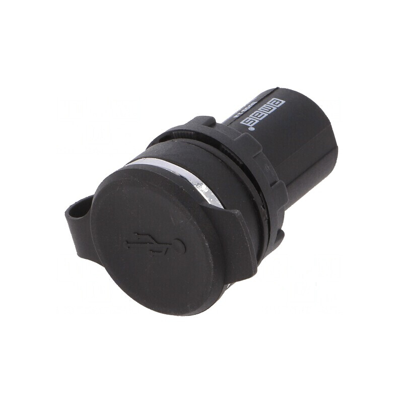 Soclu USB 22mm IP65 pe panou | Electronic-mag.ro | Componente Electronice