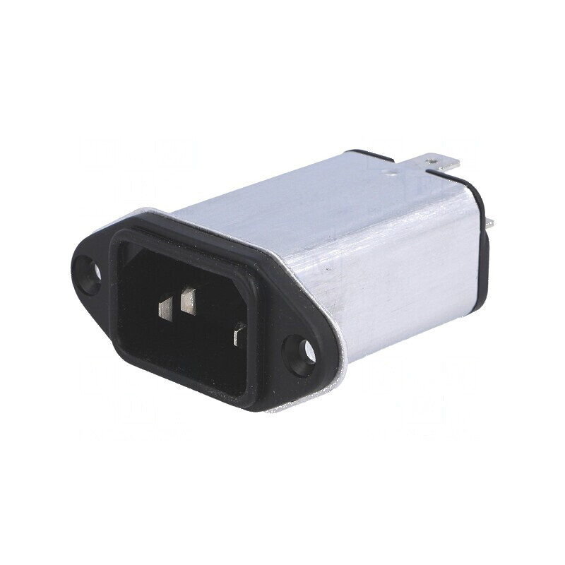Conector alimentare AC soclu tată 1A 250VAC 10mH | Electronic-mag.ro | Componente Electronice