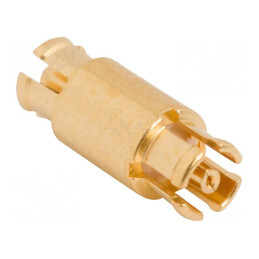 Adaptor SMPM tată, din ambele părţi - Izolaţie PTFE | Electronic-mag.ro | Componente Electronice